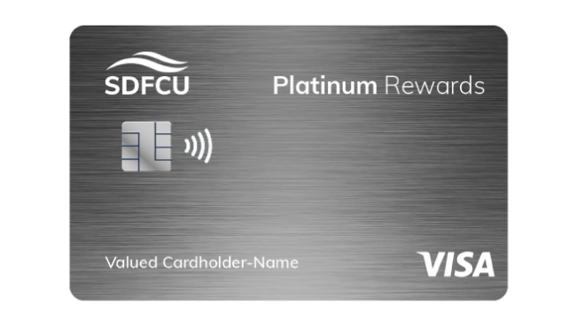 SDFCU Savings Secured Visa Platinum Card